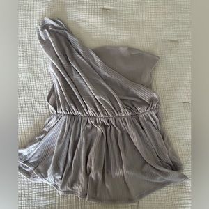 Free People one shoulder pale purple top